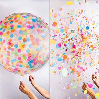Confettis en papier de soie biodégradable ronds, colorés, forme personnalisée, pour mariage, fête, célébration, vente en gros