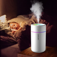 Mini humidificateur d'air portable rechargeable par USB, purificateur d'air pour voiture, humidificateur d'air intelligent pour bureau, chambre à coucher et voiture
