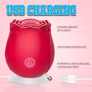 Mainan hisap klitoris silikon dapat diisi ulang <span class=keywords><strong>Vibrator</strong></span> mawar 10 mode getaran mainan seks Oral untuk wanita pemijat Stimulator klitoris - Product Image 2