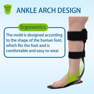 Attelle de cheville et de pied en fibre de carbone, soutien pour pied tombant, pour AVC et blessure du tendon d'Achille, protection du pied - Product Image 3