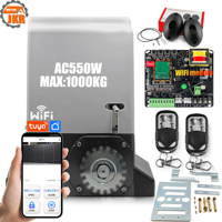 Kit moteur de porte coulissante Tuya Smart Life App 1000 kg avec limiteur à ressort, capteur infrarouge et Wi-Fi pour opérateurs de portes extérieures modernes