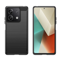Coque arrière en TPU souple et antichoc en fibre de carbone pour Xiaomi Redmi Note 13 13Pro 13Pro Plus coque de téléphone portable Redmi 12 4G/ 5G