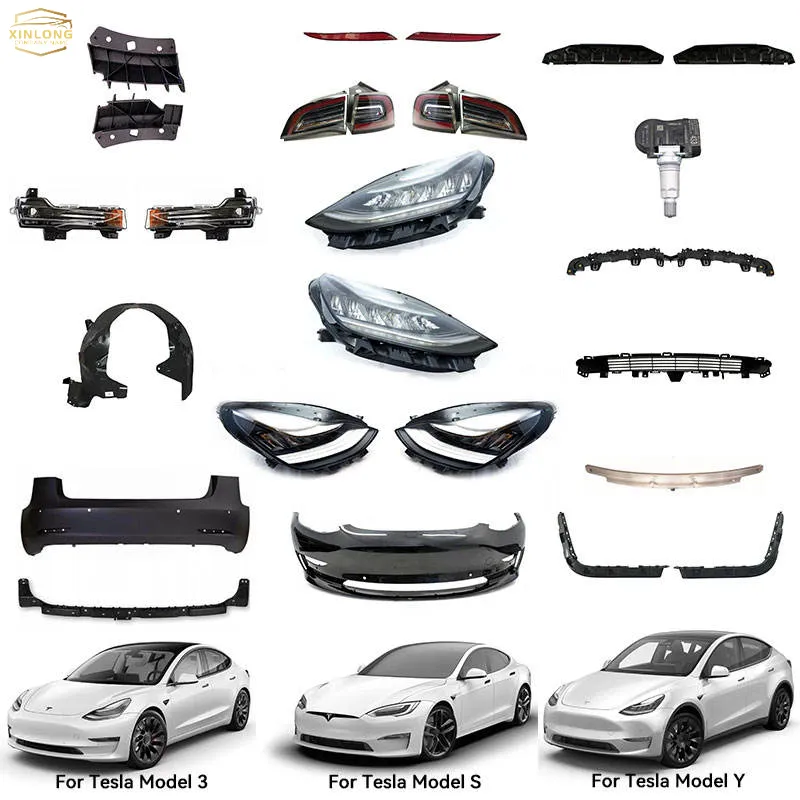Лидер продаж, автозапчасти для Tesla Model 3 Y, передний бампер, гриль, задний свет, фара, автомобильные запчасти для Tesla Model 3 Y