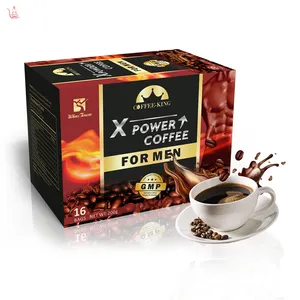 Custom Man Power Kaffeepulver Männlich x-power Energie Kräuter gesund Männliche Vitalität Instant schwarz Maca Kaffee für Männer