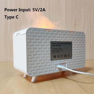 2025 Portable Plastic White Noise Machine Mini USB Powered App-Controlled Essential <b>Oil</b> <b>Diffuser</b> 8 Nature Soothing Household - Product Image 4