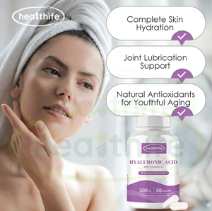 Compléments alimentaires Healthife Biotine Collagène Vitamine C Poudre Capsules d'acide hyaluronique - Product Image 3