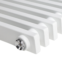 Radiateur de chauffage vertical à eau chaude pour salle de bain, design classique, finition blanche