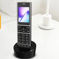 Teléfono Inalámbrico Fijo 4G Personalizado con SIM Única, Pantalla a Color de 2.4 Pulgadas, Radio FM para MP3