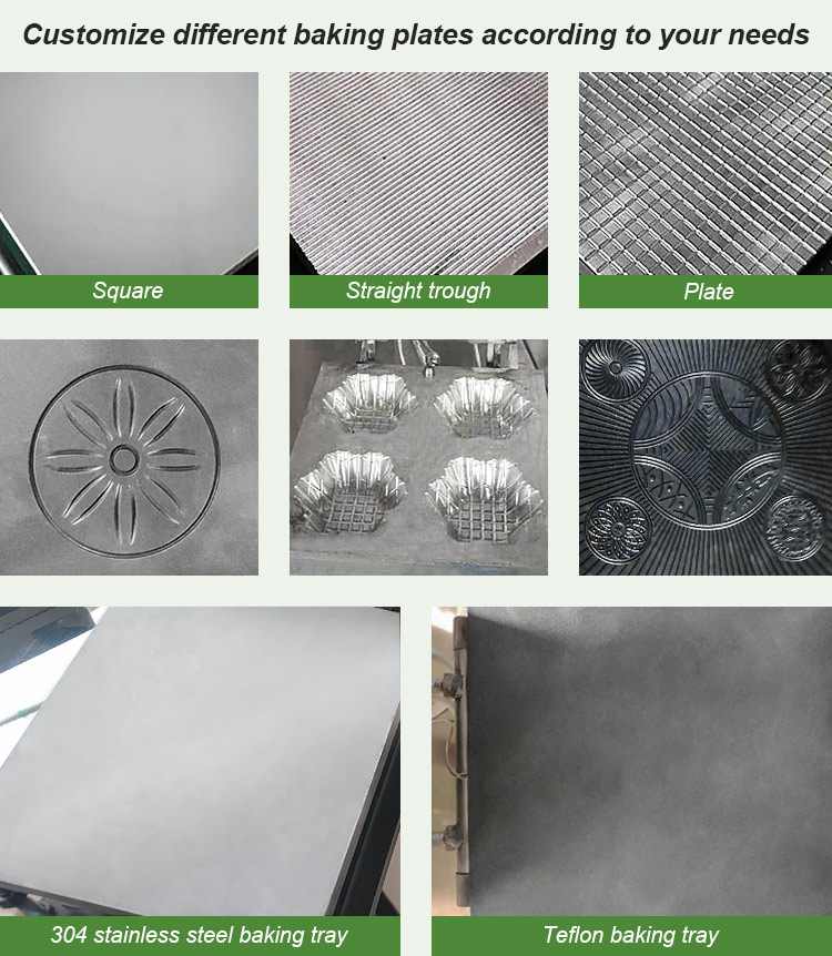 Automatic Hot Sell India Other Snack Sugar Cup Custom Egg Roll Shape Mould Pizza Cone Ice Cream Wafer Obleas Machine