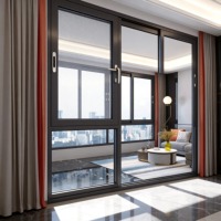Ventana Corredera de Aluminio con Diseño de Malla Resistente y Tamaño Personalizado de Fábrica Wharton para Balcón y Patio