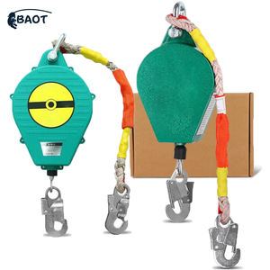 Ligne de vie à enroulement automatique à double verrouillage, câble en acier de sécurité, portable, haute résistance, personnalisable, dispositif d'arrêt de chute pour - Product Image 2