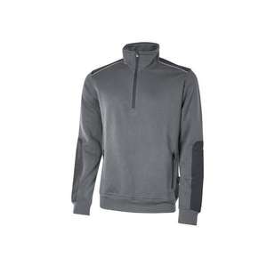 U-POWER-Sweat-shirt demi-zip Cushy Grey Meteorite EY142GM-M-EAN 8033546373392 WORK HOODIES - Product Image 1