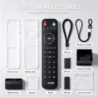 Télécommande universelle antichoc à code fixe KEYUAN TY-29D avec piles AAA, 4 boutons, portée de 20 m