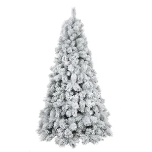 Usine Vente Directe Neige Arbre De Noël Floqué Pvc Pe Mixte De Noël Vacances Décoration De La Maison De Haute Qualité Arbre De Noël - Product Image 1