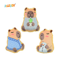 Famipet Fabricant En Gros Hiver Thème Mignon Capibara Conception Doux En Peluche Crinkle Pet Squeak Jouet En Peluche Grinçant Chien Jouet Ensemble