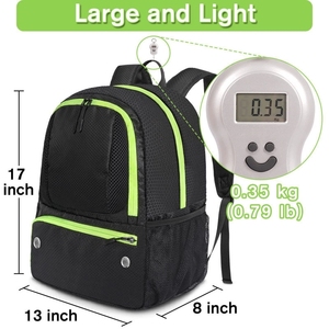 <span class=keywords><strong>Sac</strong></span> à <span class=keywords><strong>dos</strong></span> de <span class=keywords><strong>sport</strong></span> imperméable personnalisable, multi-compartiments, pour équipement de football, basketball, soccer avec rangement pour chaussures - Product Image 4