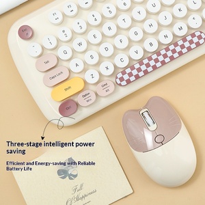 Cute Cat Wireless Keyboard and Mouse Combo for Girls <b>Office</b> Portable Set for Desktop Laptop PC - Product Image 4