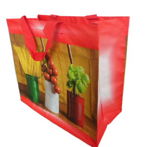 Sac de courses en polypropylène laminé personnalisé, sac de transport pour supermarché, sac tissé en PP recyclé en provenance du Vietnam - Product Image 1