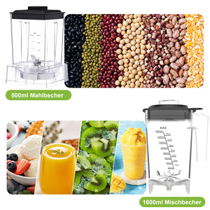 2200W 피크 고출력 상업용 블렌더 2L BPA 프리 아이스크러셔 스무디 메이커 푸드 프로세서 (바, 가정, 주방용 프리셋 기능 포함) - Product Image 3