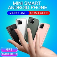 SOYES XS11 Mini Android 6,0 Teléfonos celulares con vidrio 3D Cuerpo Delgado Cámara HD Dual Sim Quad Core Google Play Market Cute Smartphone