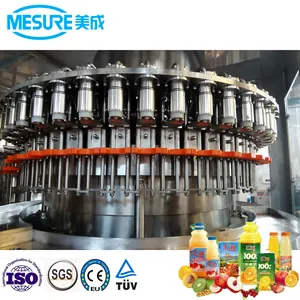 Fully Automatic A To A Turnkey Solution Dairy Drink Production Line 3 In 1 Rinsing Capping Filling And Sealing Machine Juice