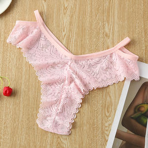 <span class=keywords><strong>Tanga</strong></span> de encaje con patrón de flores para Fitness, nuevo diseño, calidad - Product Image 1