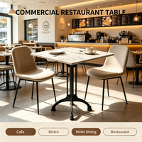 Ensemble table et chaises rondes en bois massif XY, modernes et durables, pour restaurants et cafés