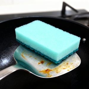 أدوات تنظيف المطبخ بالجملة، إسفنج غسيل الأطباق المنزلي ذو الوجهين، وسادات التنظيف - Product Image 2