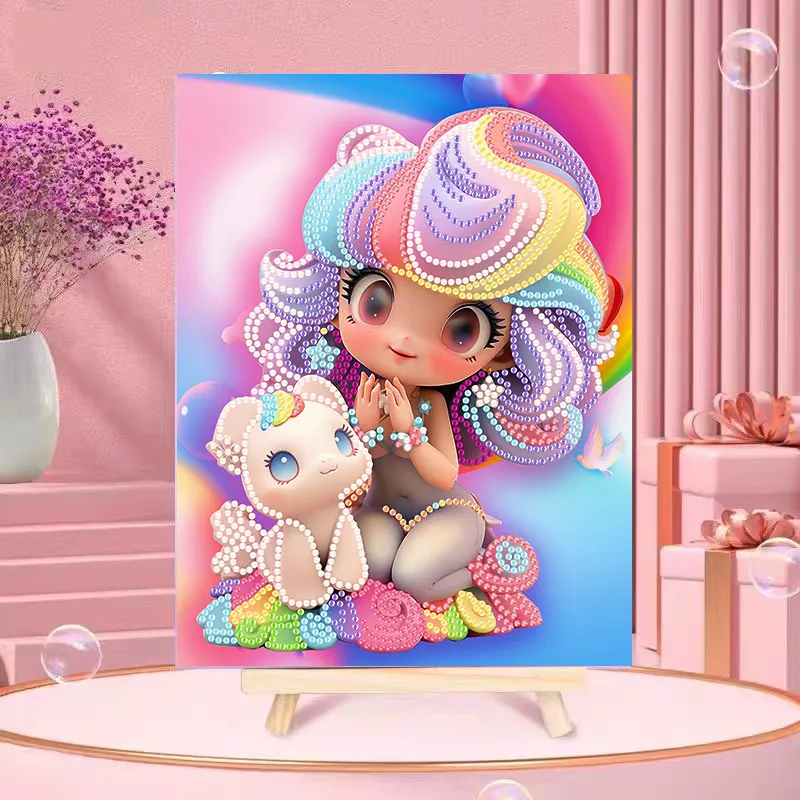 Promotionele Verkoop 5d Diamond Painting Kits Voor Volwassenen Beginners Ijs Prinses Diamant Voor Huisdecoratie