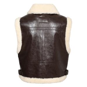 Gilet d'hiver et d'automne pour femme, tricoté, col rabattu, coupe ample, confortable, imperméable, coupe-vent, respirant, décontracté - Product Image 2