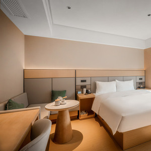 ชุดเฟอร์นิเจอร์ฟูซานเตียงคู่ไม้เนื้อแข็งคุณภาพสูงทันสมัยแข็งแรงและทนทานสำหรับอพาร์ทเมนต์โรงแรมและวิลล่า - Product Image 6