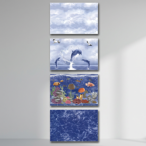 Azulejos de pared de cerámica impresos en HD, 300x450mm, 30x45cm, 12x18 pulgadas, función de ladrillo refractario de porcelana Interior para exteriores, diseño de baño - Product Image 1