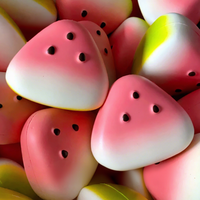 Jouet anti-stress Fidget Toys, best-seller de l'été, en forme de pastèque, à rebond lent, en PU souple et moelleux, multicolore, mignon, pour soulager le stress et stimuler les sens