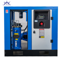 Compresseur d'air industriel de 7,5 kw à 135kw pour la fabrication de ciment 15HP lubrifié avec composant de base de moteur