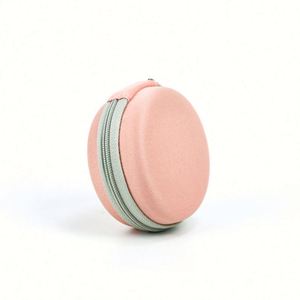 Custom Small Round Shape EVA Earphone Case Travel Portable EVA Earbud Pouch Bag Pink Cute EVA <b>USB</b> Charger Cable Case - Product Image 5