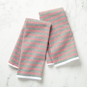 Toalla de cocina de lino blanqueada Dobby impresa personalizada al por mayor económica reutilizable para uso diario en la cocina servicios de hotel MOQ bajo - Product Image 2