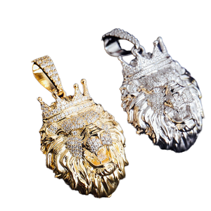 จี้รูปสัตว์แบบฮิปฮอป ทองคำ 18K ประดับโมอิสซาไนต์ ได้รับการรับรองจาก GRA พร้อมใบรับรอง เหมาะสำหรับเป็นของขวัญ - Product Image 4