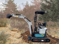 Mini-excavatrice 1,2 tonne avec moteur Kubota CE EURO 5 EPA, livraison gratuite, petite excavatrice sur chenilles, excavatrice personnalisée, excavatrice domestique CE