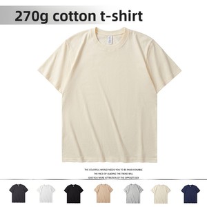 เสื้อยืดคอกลม <span class=keywords><strong>AG</strong></span> Vintage Heavyweight 270 กรัม ผ้าฝ้ายสีพื้น แขนสั้น สำหรับผู้ชาย เสื้อโฆษณา เสื้อทีม ขายส่ง - Product Image 1