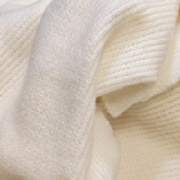 Écharpe de Noël personnalisée en tissu gaufré 2x2 (double face brossé) pour pulls et vêtements de détente haut de gamme, tissu tricoté doux