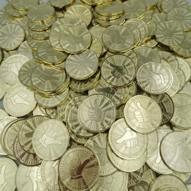 Custom Metal Arcade Game Machine Stainless Steel Iron Brass Copper Silver Logo Token Coin Amusement Machine for 3+ Year Olds