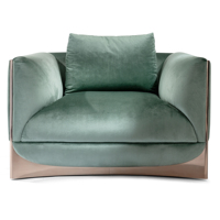 Sortie d'usine meubles italiens fauteuil de luxe velours tissu salon hall confort luxe moderne