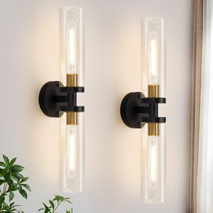 Lámparas de pared modernas, lámparas de pared de baño con vidrio transparente, adecuadas <span class=keywords><strong>para</strong></span> espejos de baño, salas de estar, pasillos, dormitorios - Product Image 1