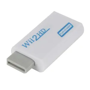 Convertidor WII2HDMI Full HD 1080P WII a HDMI Wii 2 Convertidor de audio de 3,5mm para PC HDTV Monitor Pantalla Wii a HDMI Adaptador