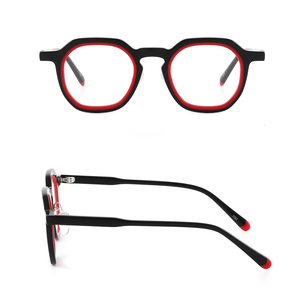 GL6668 Fábrica OEM Marco óptico de acetato de alta calidad Gafas de acetato de marco redondo unisex - Product Image 1