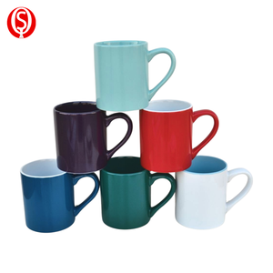 Colored Ceramic Mug Customized logo Coffee Cups <strong>Drink</strong> <strong>Ware</strong> Sublimation Ceramic Mug with Handle - Product Image 1
