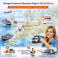 Portugal France Pologne Fret Chine vers Europe Logistique maritime DDP Europe Agent de livraison express de fret DDP Transitaire