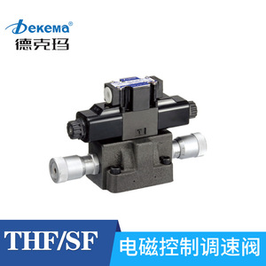 Vanne de régulation de débit à vitesse variable à commande solénoïde de type plaque Dekema THF SF pour système hydraulique - Product Image 3