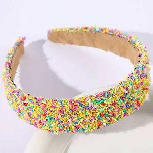 फैशनेबल व्यापक-किनारे बहुस्तरीय कैंडी हेयरबैंड मीठा और ठंडा, सभी अवसरों के लिए उपयुक्त। बच्चों की पार्टियों के लिए बिल्कुल सही। - Product Image 2