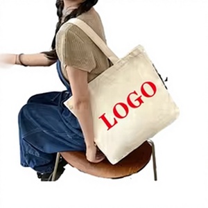 Bolsa de Lona Personalizada, Tamaño Grande, con Estampado de Letras, Asa para el Hombro, Bolsa de Compras Diaria - Product Image 2